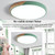 Wood Macaron LED Round Ceiling Lamp, White Light, Size:23cm(Yellow)