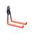 2 PCS 630 Medium Square Garage Hook Warehouse Storage Dip Metal Hook(Bright Orange)