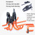 2 PCS 630 Medium Square Garage Hook Warehouse Storage Dip Metal Hook(Bright Orange)