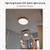 Macaron LED Round Ceiling Lamp, Stepless Dimming, Size:23cm(Grey)