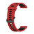 For Huawei Watch GT 3 42mm 20mm Two-color Stripe Silicone Watch Band(Red Black) For Huawei Watch GT 3 42mm 20mm Two-color Stripe Silicone Watch Band(Red Black)