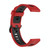 For Huawei Watch GT 3 42mm 20mm Two-color Stripe Silicone Watch Band(Red Black) For Huawei Watch GT 3 42mm 20mm Two-color Stripe Silicone Watch Band(Red Black)