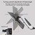 Gibbon Mounts Multifunctional Telescopic Rotating Lifting Monitor Stand, Color: GM112FC Clip Table Black