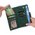 For OnePlus 9 Pro Rivet Buckle 9 Cards Three Fold Leather Phone Case(Green)