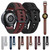 For Huawei Watch GT Runner / Watch GT 3 46mm TPU +Lychee Pattern Leather Watch Band(Red)