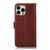 For iPhone 13 Pro Max Crazy Horse Top Layer Cowhide Leather Phone Case (Brown)