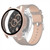 For Huawei Watch GT 3 46mm PC + Tempered Glass Watch Protective Case(Pink)
