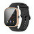 For Amazfit GTS 2 mini PC + Tempered Glass Watch Protective Case(Cherry Blossom Pink)