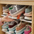 2 PCS 3-Level Adjustable Double-Layer Shoe Storage Rack(Orange)