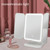 430 Three-Sided Folding LED Makeup Mirror Table Lamp Charging Style