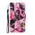 For iPhone 13 Pro Max Coloured Drawing Pattern Leather Phone Case (Purple Marble)