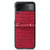 For Samsung Galaxy Z Flip3 5G Siamese Bamboo Texture Phone Case with Lanyard(Red)