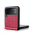 For Samsung Galaxy Z Flip3 5G Siamese Bamboo Texture Phone Case with Lanyard(Red)