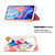 For Xiaomi Redmi Note 11 5G Colored Drawing Invisible Magnetic PU Leather Phone Case(Two Butterflies)