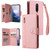 For OnePlus 7 Pro Rivet Buckle 9 Cards Three Fold Leather Phone Case(Rose Gold) For OnePlus 7 Pro Rivet Buckle 9 Cards Three Fold Leather Phone Case(Rose Gold)
