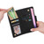 For OnePlus 7 Rivet Buckle 9 Cards Three Fold Leather Phone Case(Black)