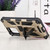 For Xiaomi Mi 11T / 11T Pro Shockproof TPU + PC Magnetic Protective Phone Case with Holder(Gold)