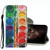 For Samsung Galaxy A13 Coloured Drawing Pattern Leather Phone Case(Eye Shadow)