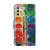 For Samsung Galaxy A13 Coloured Drawing Pattern Leather Phone Case(Eye Shadow)