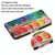 For Samsung Galaxy A13 Coloured Drawing Pattern Leather Phone Case(Eye Shadow)