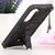 For Samsung Galaxy S22+ 5G Shockproof TPU + PC Magnetic Protective Phone Case with Holder(Black)