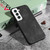 Ring Holder PU Phone Case For Samsung Galaxy S22 5G(Black)