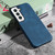 Ring Holder PU Phone Case For Samsung Galaxy S22 5G(Blue)