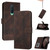 Cubic Skin Feel Flip Leather Phone Case For OnePlus 8(Brown)