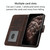 Cubic Skin Feel Flip Leather Phone Case For OnePlus 8 Pro(Brown)