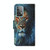 For Samsung Galaxy A53 Coloured Drawing Pattern Leather Phone Case(Lion)