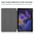 For Samsung Galaxy Tab A8 2021 Three-folding Holder Custer Texture Leather Tablet Case(Dark Green)