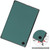 For Samsung Galaxy Tab A8 2021 Three-folding Holder Custer Texture Leather Tablet Case(Dark Green)