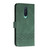 Cubic Skin Feel Flip Leather Phone Case For OnePlus 8(Green)