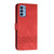 For OPPO Reno4 Pro 5G Cubic Skin Feel Flip Leather Phone Case(Red)