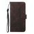 For OPPO A54 4G Cubic Skin Feel Flip Leather Phone Case(Dark Brown)