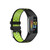 For Fitbit Charge 5 Double Color Metal Buckle Hole Silicone Watch Band(Black Green)