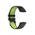 For Fitbit Charge 5 Double Color Metal Buckle Hole Silicone Watch Band(Black Green)