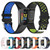 For Fitbit Charge 5 Double Color Metal Buckle Hole Silicone Watch Band(Black Green)