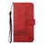 For Samsung Galaxy S22 5G Cubic Skin Feel Flip Leather Phone Case(Red)