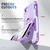 For iPhone SE 2022 / SE 2020 / 8 / 7 3 in 1 PC + TPU Phone Case with Ring Holder(Purple)