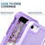 For iPhone SE 2022 / SE 2020 / 8 / 7 3 in 1 PC + TPU Phone Case with Ring Holder(Purple)