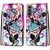 For Samsung Galaxy S22 5G Coloured Drawing Cross Texture Horizontal Flip Leather Phone Case with Holder & Card Slots & Wallet & Lanyard(Color Bottom Hollow Flower)
