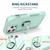 For iPhone 13 Pro Max 3 in 1 PC + TPU Phone Case with Ring Holder (Mint Green)