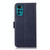 For Motorola Moto G22 Crazy Horse Top Layer Cowhide Leather Phone Case(Blue)