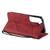 For Samsung Galaxy S22 5G Skin Feel Splicing Horizontal Flip Leather Phone Case(Red)