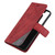 For Samsung Galaxy S22 5G Skin Feel Splicing Horizontal Flip Leather Phone Case(Red)