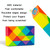 Children Puzzle Toy Color Variety Segment Magic Ruler, Spec: Macaron-36 Sections