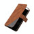 For iPhone 13 Pro Skin Feel Splicing Horizontal Flip Leather Phone Case (Brown)
