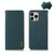 For iPhone 13 Pro Max KHAZNEH Nappa Top Layer Cowhide Leather Phone Case (Green)