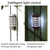 Solar Outdoor Long Panes Fence Wall Light Garden Decoration(White Light) Solar Outdoor Long Panes Fence Wall Light Garden Decoration(White Light)